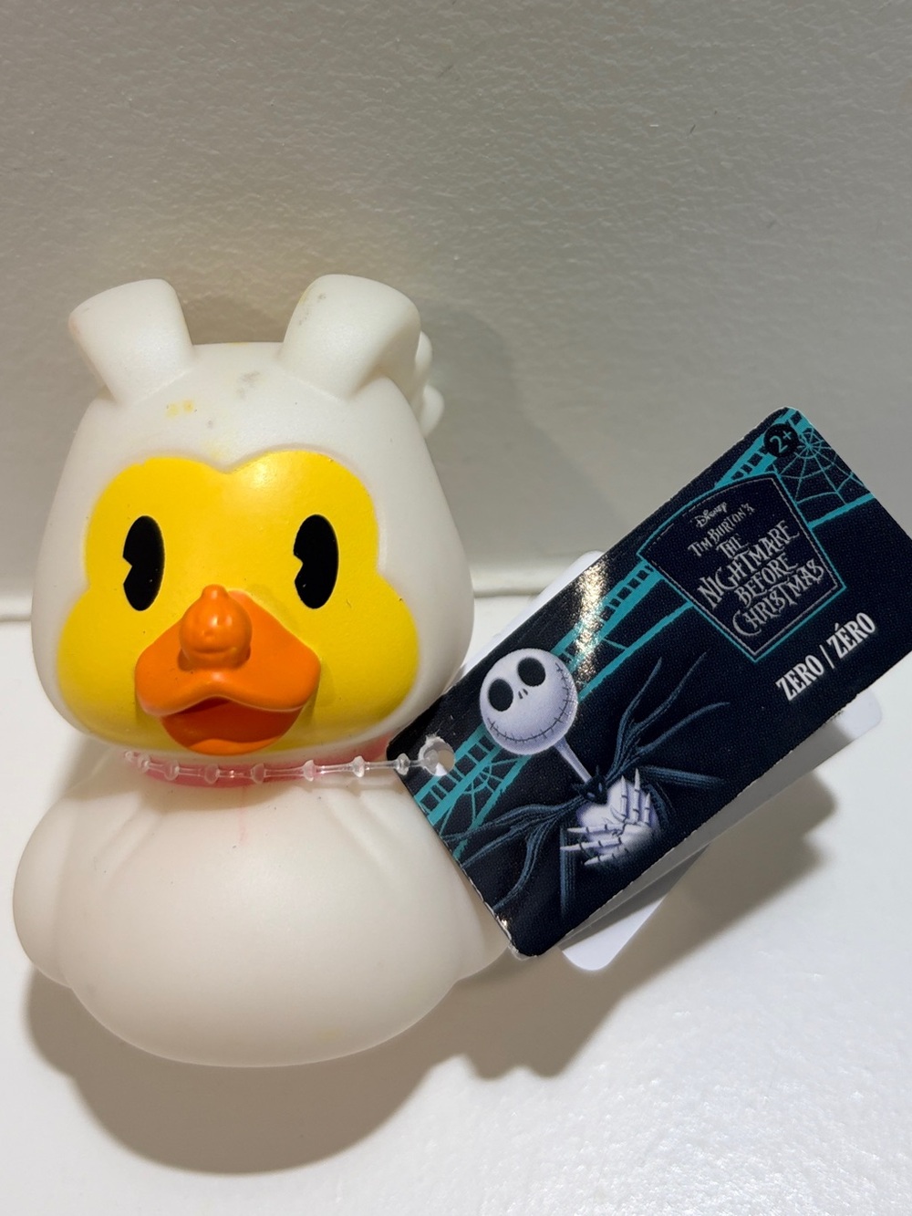 Disney Duckalooz Zero The Nightmare Before Christmas Rubber Duck NWT